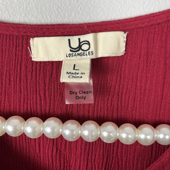 Ya LOS ANGELES red dress SIZE L Christmas red - Picture 3 of 5